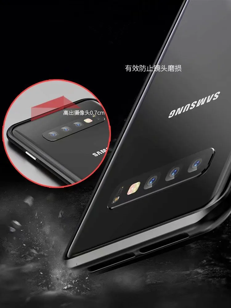 Алюминиевый металлический чехол-бампер для Samsung Galaxy S10 тонкий ударопрочный