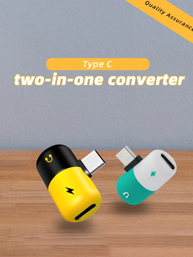 2 в 1 аудио зарядное устройство адаптер type C для huawei Xiaomi Android смартфон AUX Джек