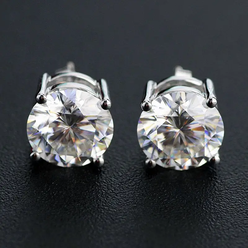 Ювелирные изделия из Прованса 14 к 585 белое золото цвет D 10 мм камень 8 карат ctw тест