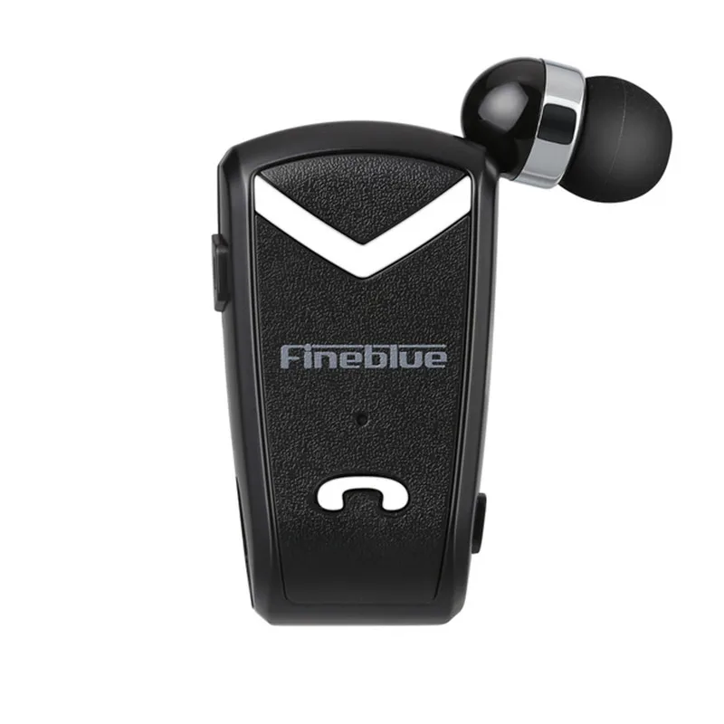FineBlue F-V2 Mini Wireless business Bluetooth Headset Sport Driver Earphone Telescopic Clip on stereo earbuds clip-on portable |