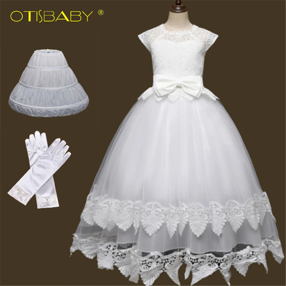 Кружевное подростковое платье длиной до пола с вышивкой рождественское платья