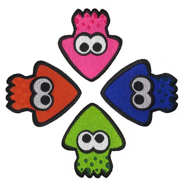 Jet Fighter кальмар Splatoon тканевая паста игровой персонаж модная одежда Вышивка Железо нашивки значки - Цвет: Антикварная бронза