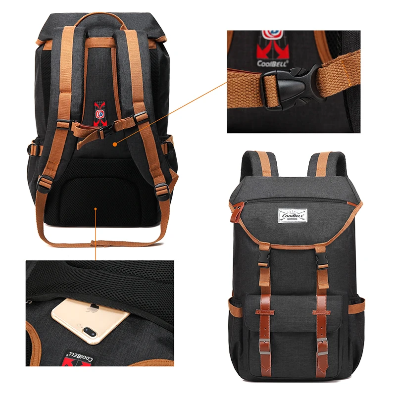 CoolBELL New arrival Laptop Bag Multi-functional Business Travel Backpacks Fits 17.3 Inch Computer for Acer/ASUS/Mackbook | Компьютеры и