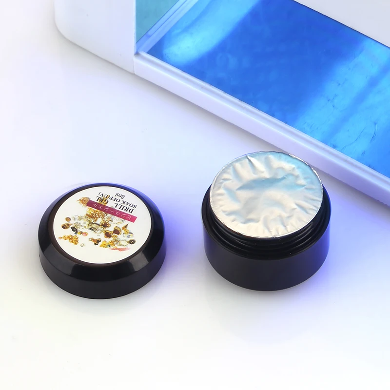 Blueness 8 мл/коробка супер липкий УФ-гель для дизайна ногтей лак Стразы Украшения