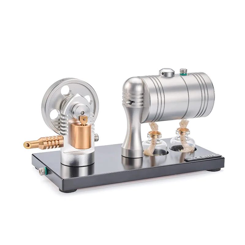 mini Steam engine model Retro stirling steam with heating boiler alcohol lamp | Канцтовары для офиса и дома