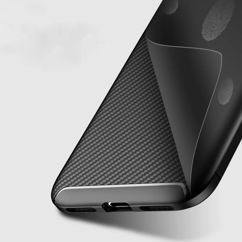 Роскошный чехол для телефона из углеродного волокна Huawei 8 S ударопрочный с полной