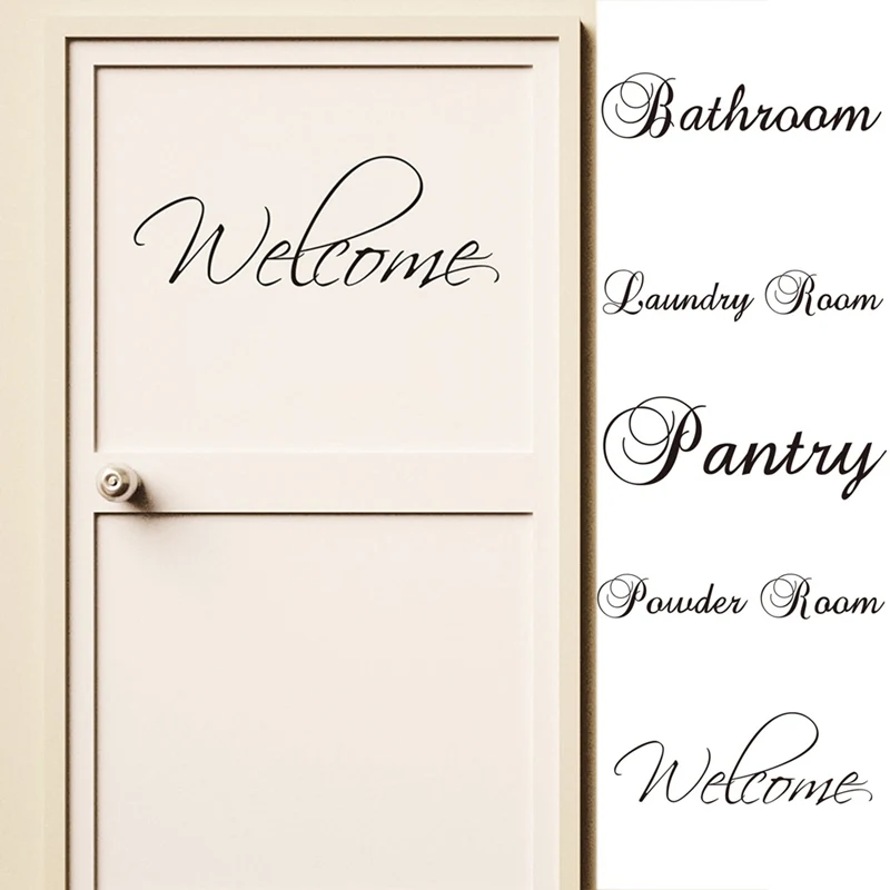 Винтажная Настенная Наклейка на унитаз для двери туалета переводная наклейка