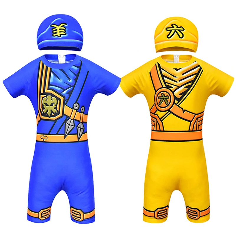 Костюм ниндзя для мальчиков купальный костюм косплея Нарядное вечернее платье