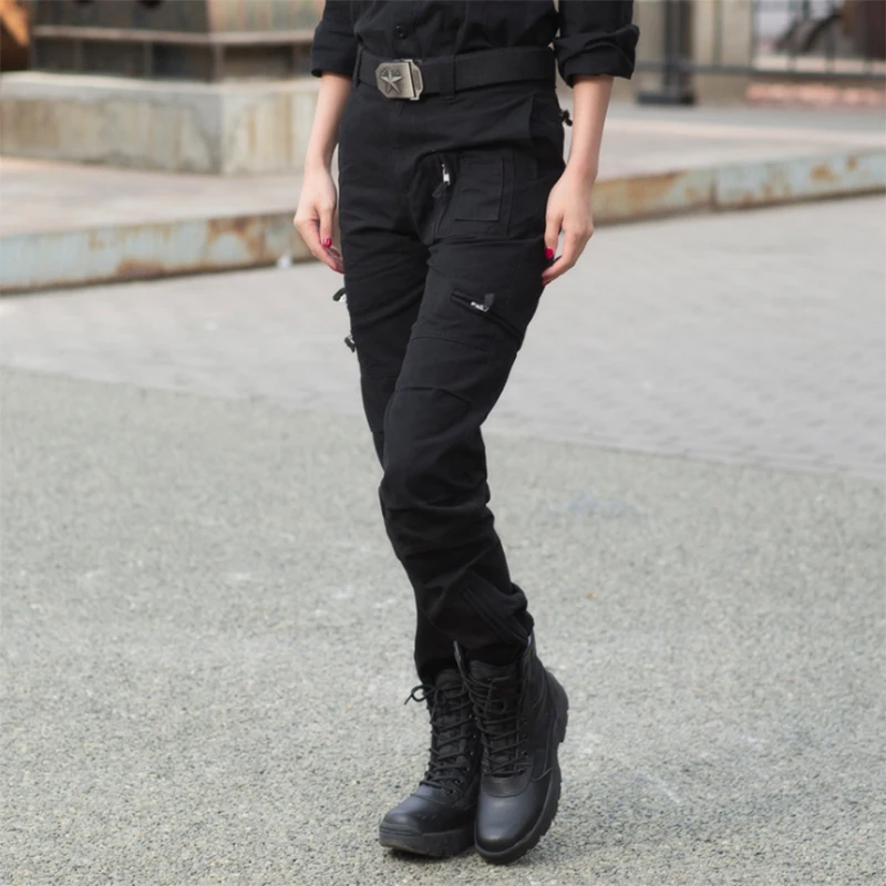 

ZYQS Army Fans Women Trousers Camouflage Long Pants Outdoor Leisure Military Uniform Hiking Training