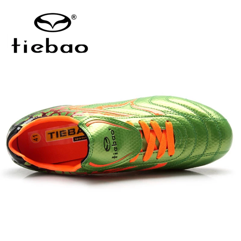 TIEBAO профессиональные FG &amp HG AG подошвы Детская футбольная обувь детские