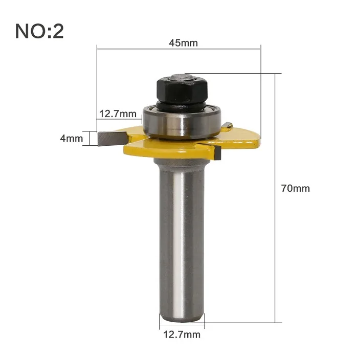 3 шт./компл. Концевая фреза 1/4 &quotx1/2&quot для резки по дереву #20 инструменты