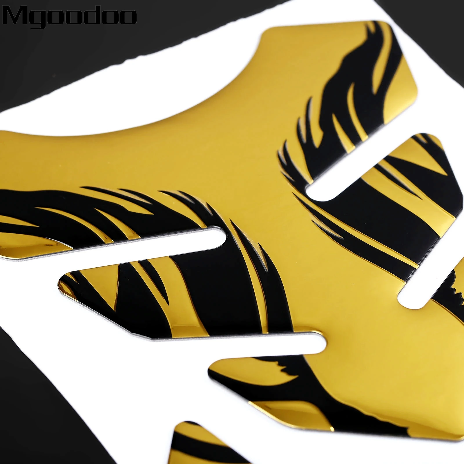 Золотая мотоциклетная 3d наклейка на бак топлива и масла защитная универсальная