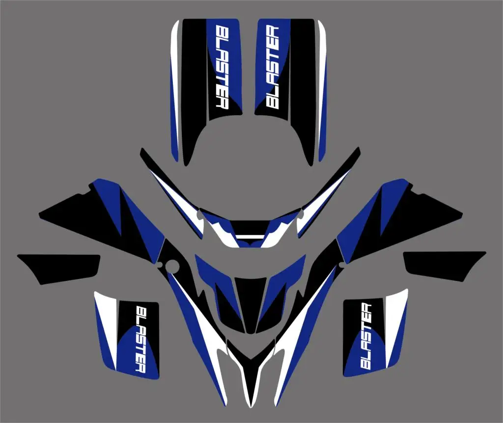 

NICECNC 5 Styles Motorcycle Team Graphic Background Sticker Decal Kit For Yamaha Blaster YFS 200 YFS200 1998-2004 2005 2006
