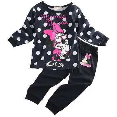 Новинка 2016 комплект одежды для маленьких девочек с милым мультяшным персонажем