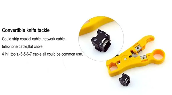 Плоский или круглый коаксиальный инструмент для зачистки кабеля UTP Cat5 Cat6|cable stripper