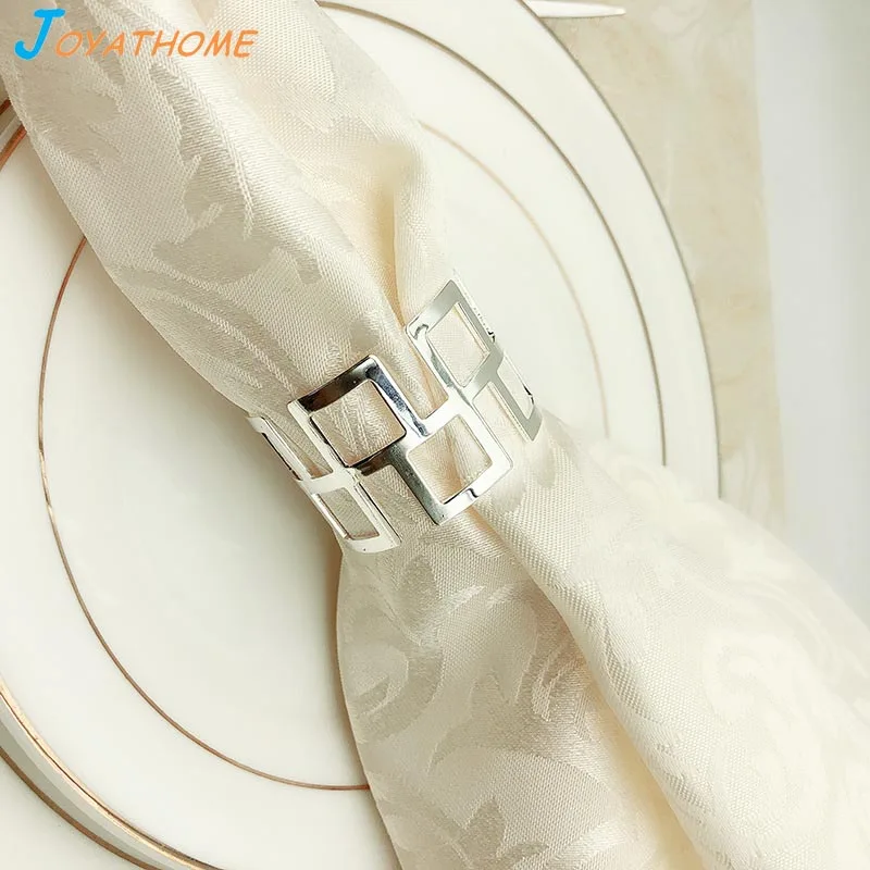 Joyathome высокого класса Ресторан отеля серебряное кольцо для салфеток с пряжкой