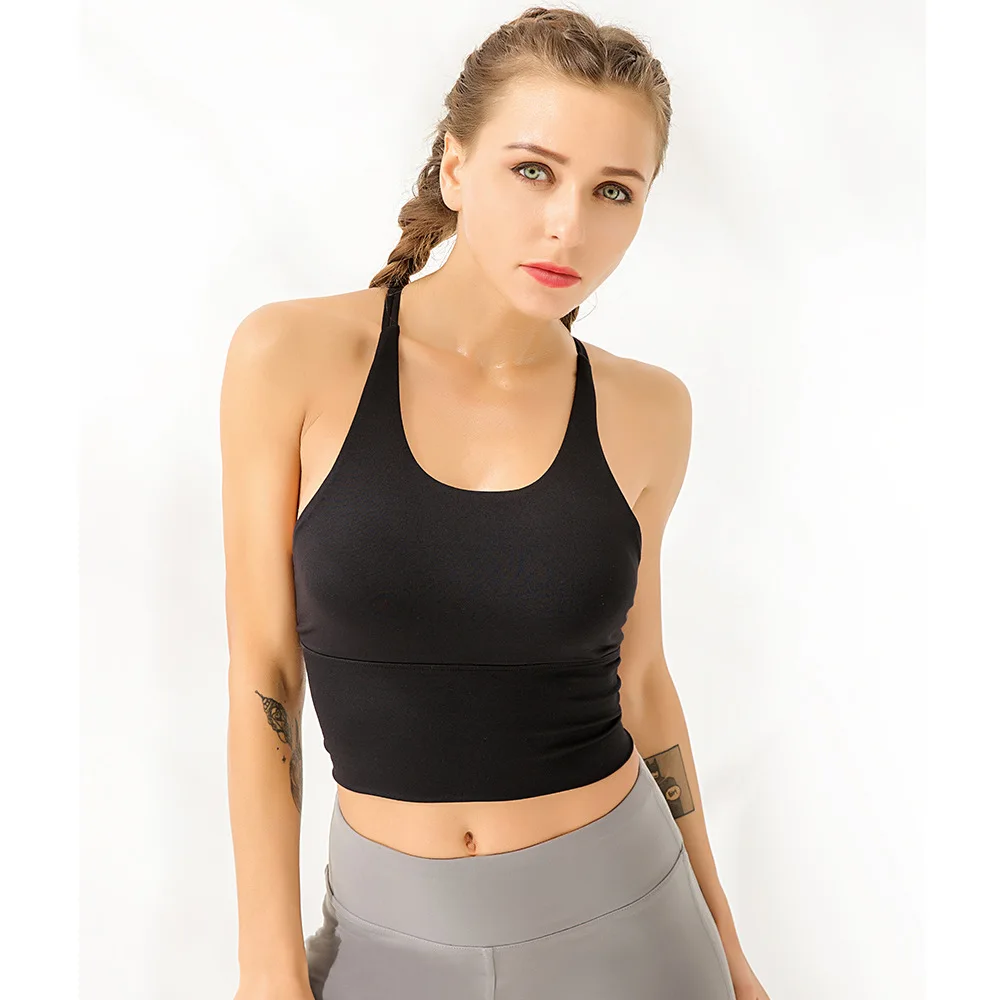 Женский спортивный бюстгальтер с эффектом пуш ап топы для активного отдыха