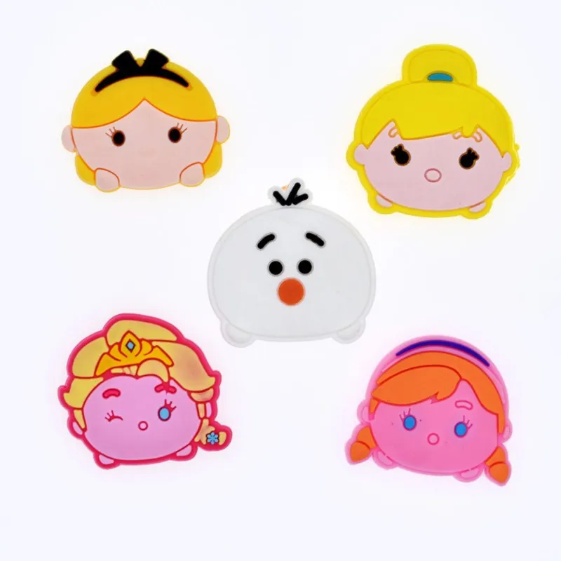 100 шт. мультяшная Принцесса Эльза Золушка Олаф силикон плоская задняя часть