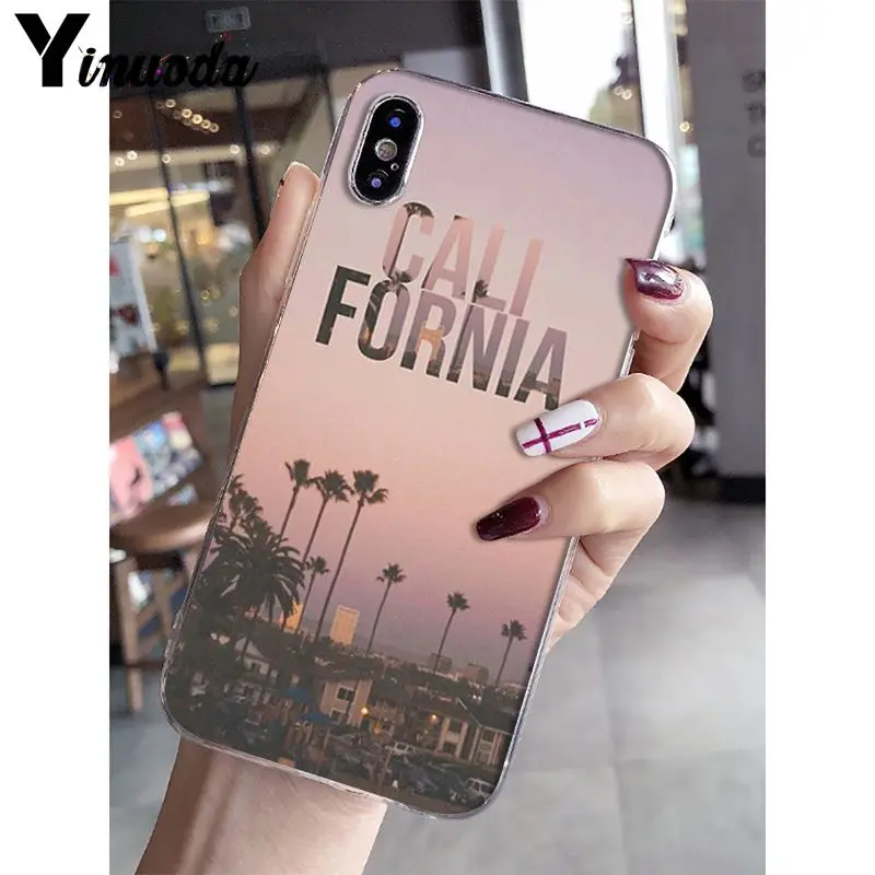 California Travel Pattern TPU Soft Phone Case for iPhone 13 8 7 6 6S Plus X XS MAX 5 5S SE XR 10 Cover | Мобильные телефоны и
