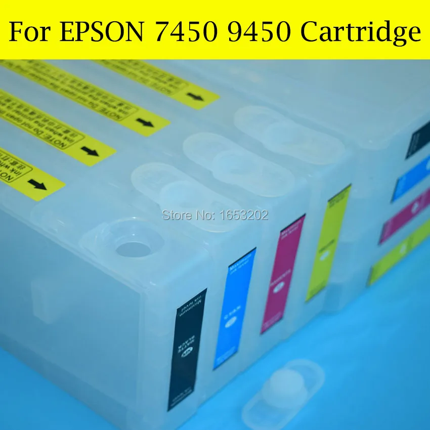 8 шт./лот высокое качество пустой картридж для Epson Stylus Pro 7450 9450 принтер с сброса