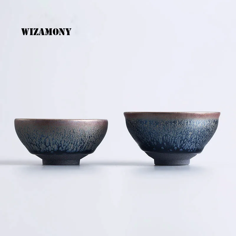 Jian Zhan 1 шт. китайская ручная работа temmoku глазурь фарфор Gaiwan ChinaTeacups фарфоровая чаша