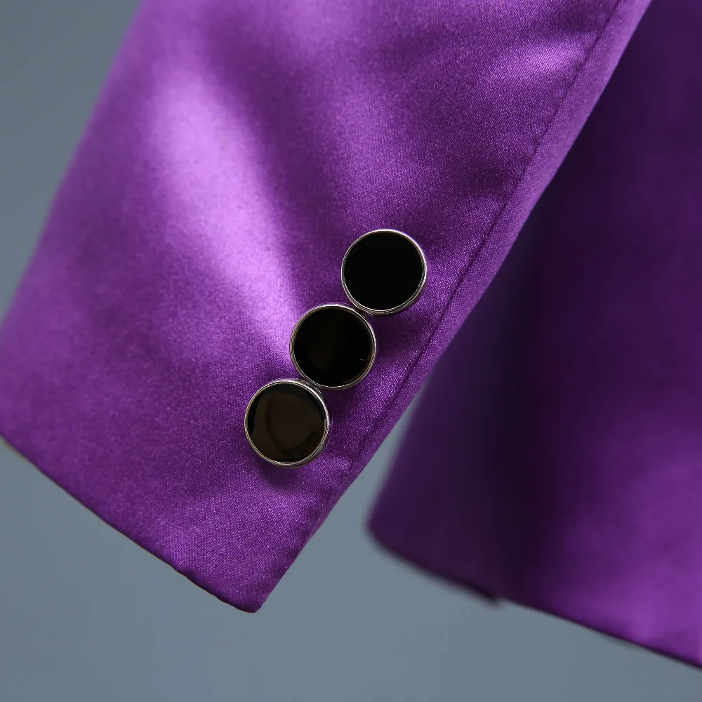 Формальные костюмы для взрослых мужчин фиолетовые красные блейзеры с цветами