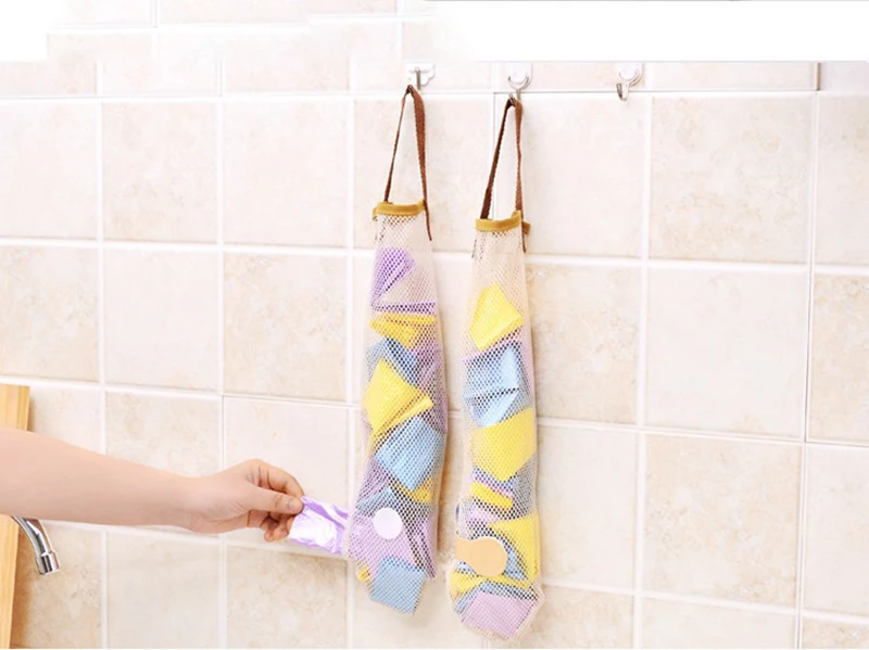 Креативная подвесная сумка для хранения овощей лука картофеля дышащая сетчатая