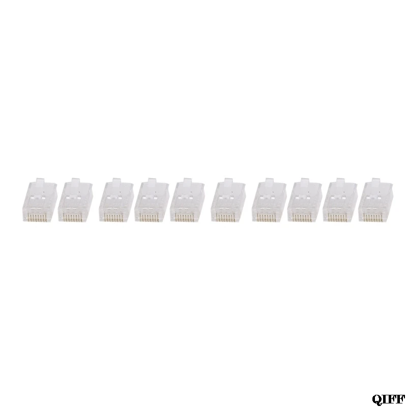 Прямая поставка и оптовая продажа 10 шт. RJ45 8 контактный разъем CAT6 сетевой кабель