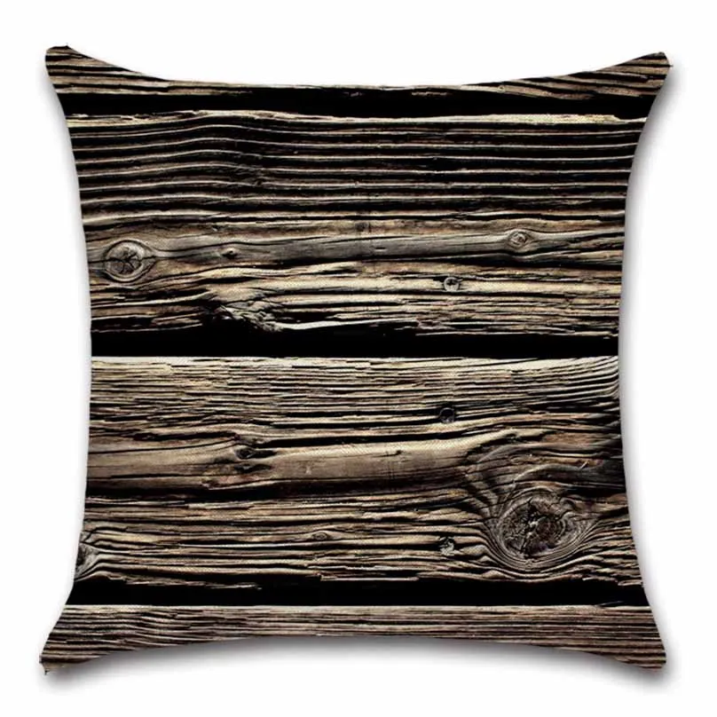 

Wall wood pattern cushion cover Decor Chair seat car sofa Decoration office bedroom throw pillowcase Home house friend gift