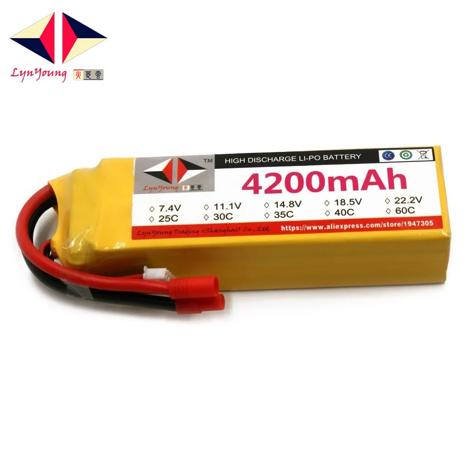 HX Lipo батарея 4S 14 8 V 4200mah 25C 30C 35C 40C 60C для радиоуправляемого дрона квадрокоптера