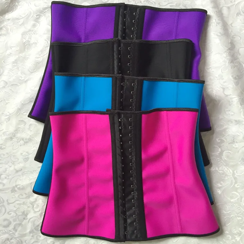 Латексный корсет для женщин Корректирующее белье 9 стальных костей Плюс Размер
