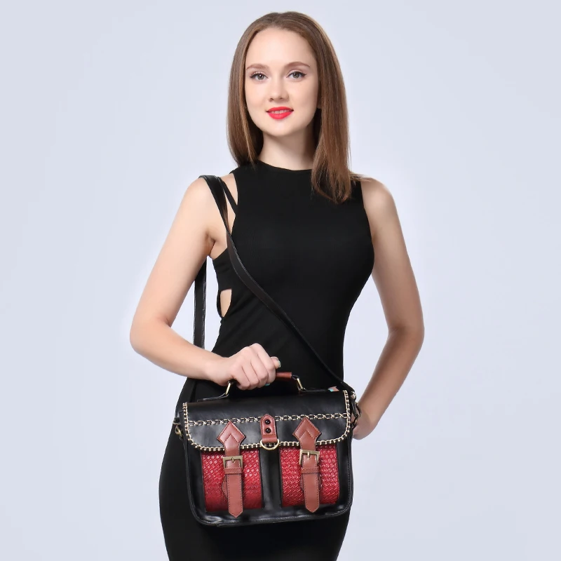 Realer фирменный дизайн женская сумка Высокое качество Satchels Винтаж одноцветное
