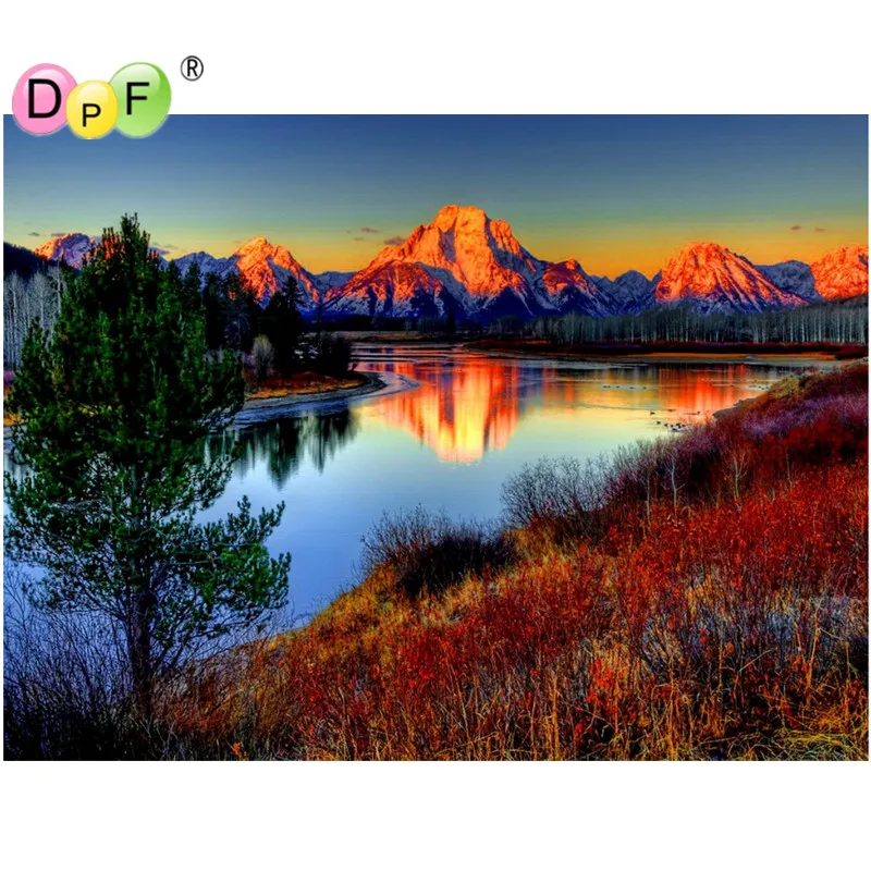 

Diamond Embroidery Distant Scenery crafts 3d Diy Diamond Painting cross stitch Home Decor Rhinestone Pasted square Drill Full