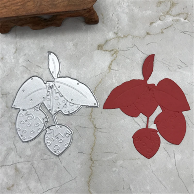 

Strawberry Greeting Cutting Dies Cards Scrapbooking Die DIY Scrapbooking Die Photo Invitation Cards Decoration