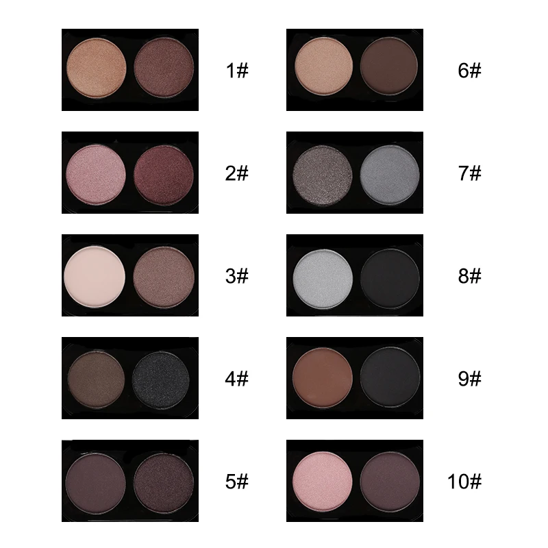 Вечерние матовые тени для век Queen 2 цвета макияжа |