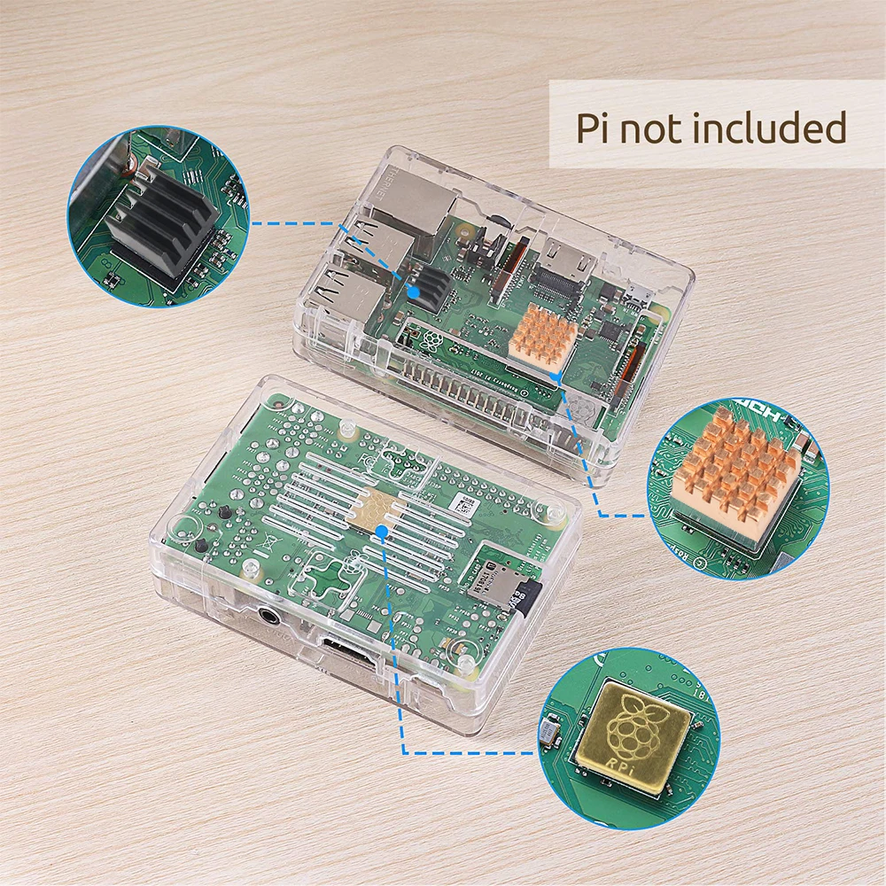 Прозрачный чехол для модели B Pi 3 Модель с рисунком из мультфильма Холодное сердце