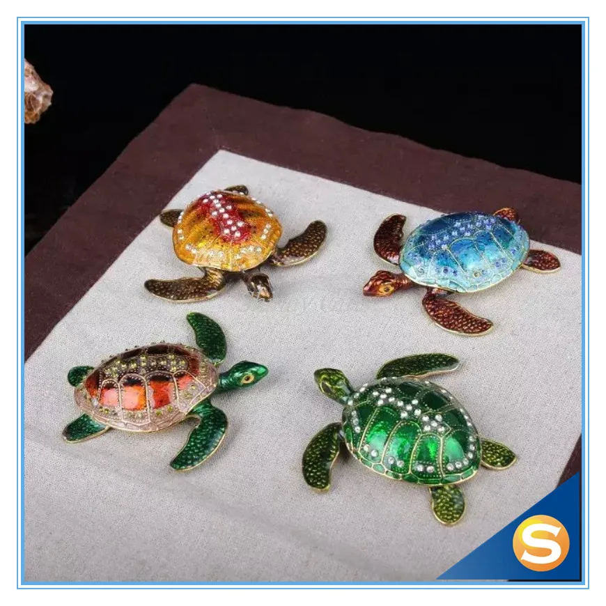 Морская черепаха украшенная стразами брикет коробка (случайный цвет)|box box|box studsbox