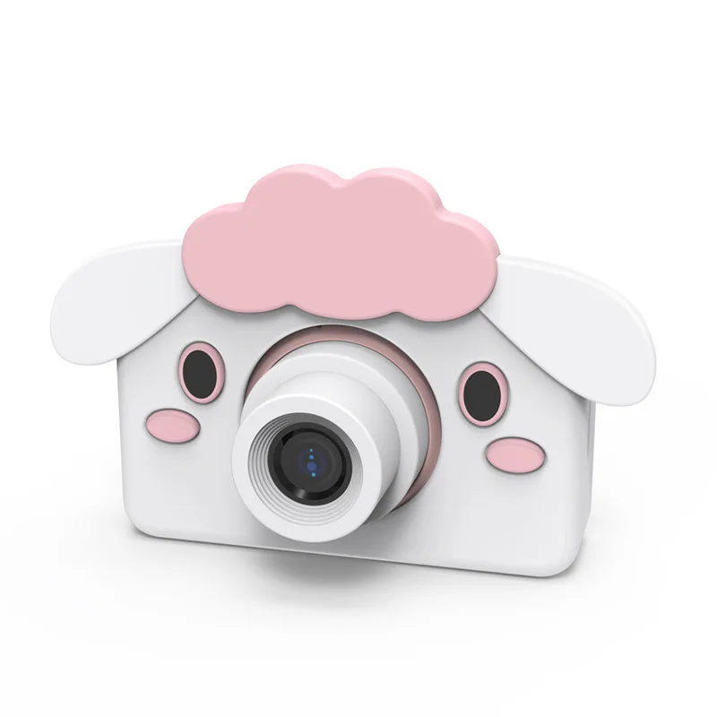 8.0MP HD мини-камеры цифровая видеокамера с 2.0LCD экраном мультяшная наклейка детская Подарочная игрушка фотография - Цвет: Sheep cover 16G TF