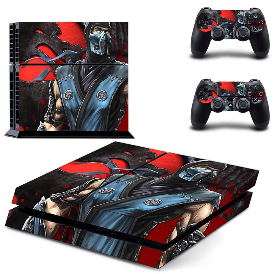 DPTM0922 Full Body Vinyl Skin Sticker Decal Cover for PS4 Console and 2PCS Controllers Skins Mortal Kombat - Цвет: DPTM0922