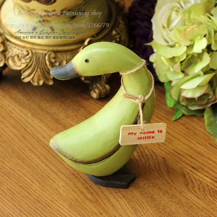 Европейский стиль набор из 3 деревянных уток супер милая утка три брата