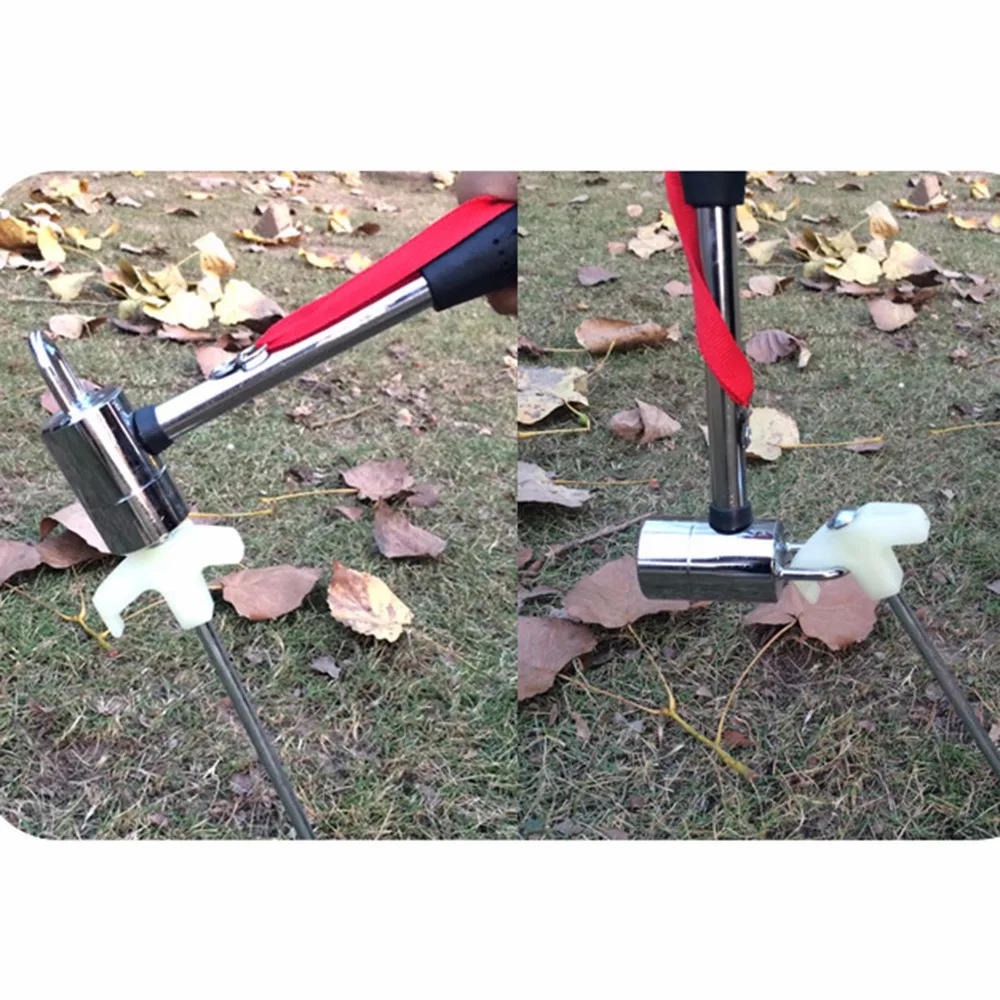 

5pcs Screw Tent Pegs Steel Noctilucent Plastics Tent Pegs Stakes Nails Ultralight Camping Tent Stakes Pegs Tent Accessories