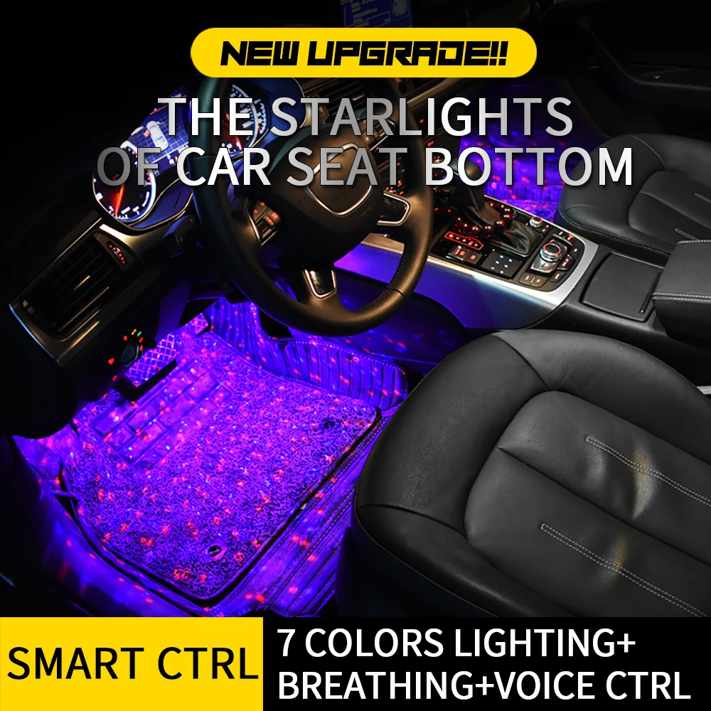 4x 3LED Car Interior Decor Lamp Light 12V Glow Charge 4 IN 1 Decorative Atmosphere car accessories for bmw e90 | Автомобили и