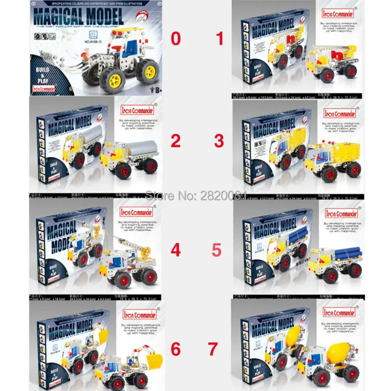 Волшебная модель железные строительные блоки собранный Commander kit инженерный Ван
