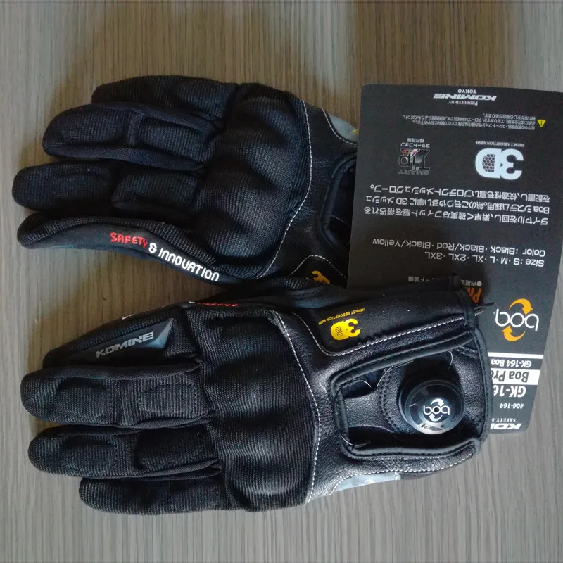 Мотоциклетные Перчатки с сенсорным экраном Boa Knuckle защитные перчатки для мужчин KOMINE GK 164 3D Велосипедное гоночное снаряжение