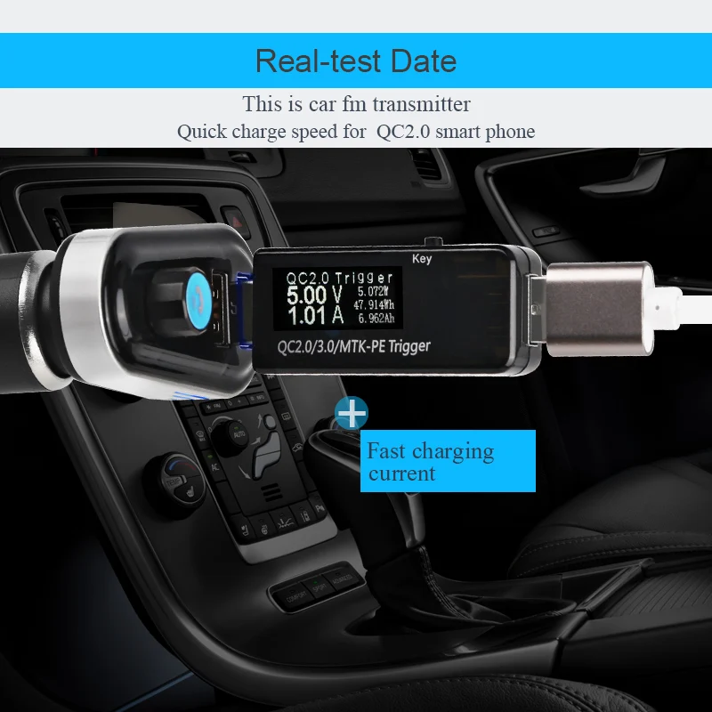 Умное зарядное устройство USB Mp3 Bluetooth FM-передатчик модулятор аудиоплеер громкая