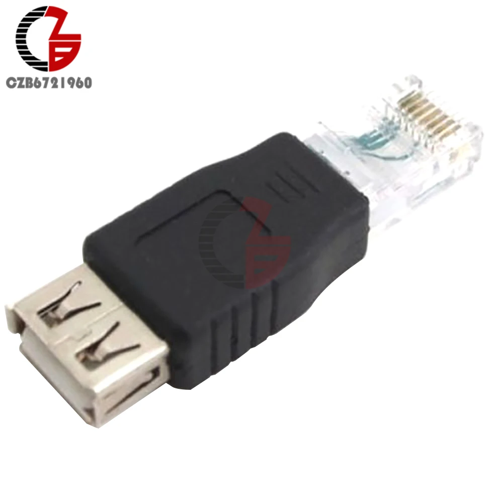 2Pcs USB A Female To 10/100Mbps Ethernet LAN RJ45 Male Network Adapter Connector | Обустройство дома