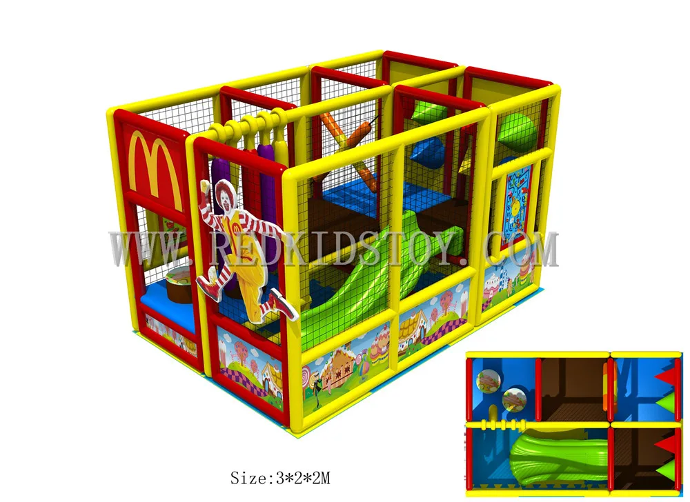 2016 Новинка! Собранная Экологически чистая маленькая крытая игровая площадка для