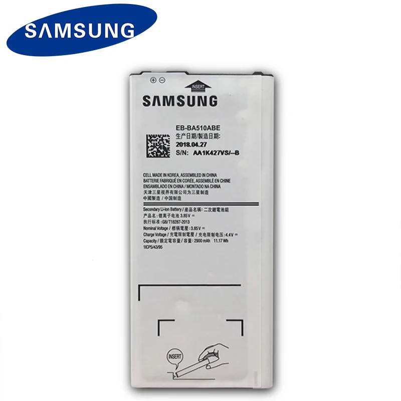 Сменный аккумулятор для телефона Samsung оригинальный GALAXY A510 2016 A5 версия подлинный