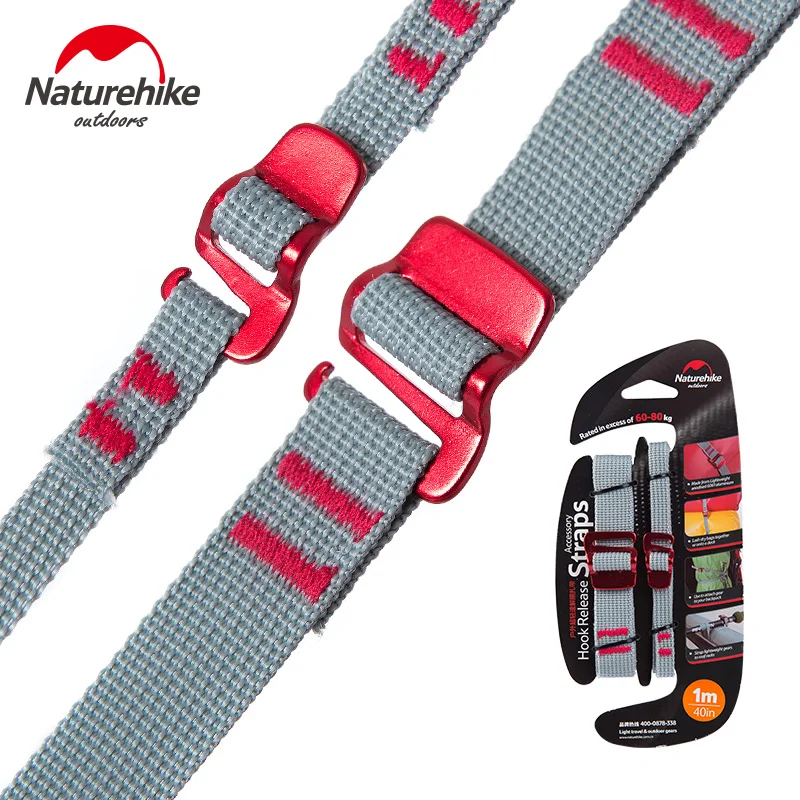 Naturehike сверхлегкий веревочный нейлоновый багажный ремень крюк зажим