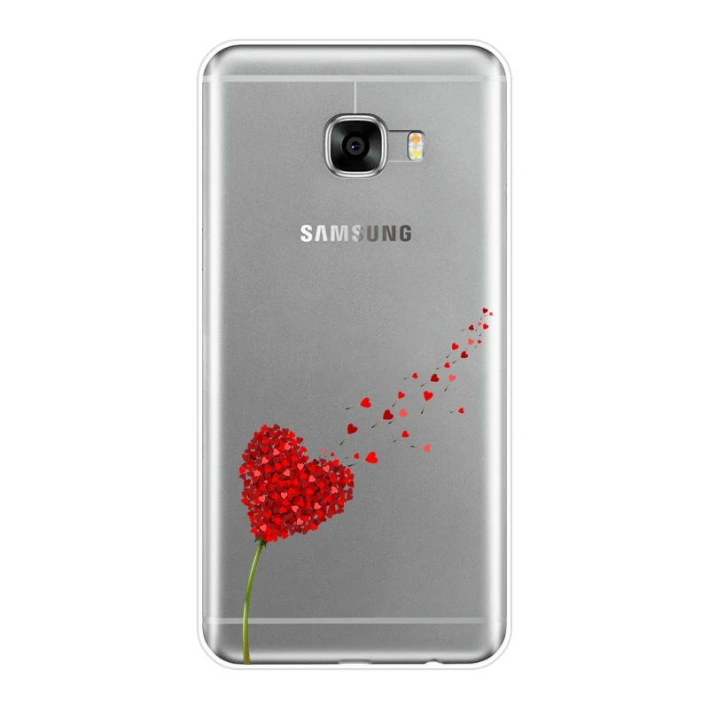 Чехол для samsung Galaxy C5 C7 C8 мягкий силиконовый черное сердце девушка любовь обувь задняя крышка для samsung Galaxy C9 C7 C5 Pro Чехол для телефона